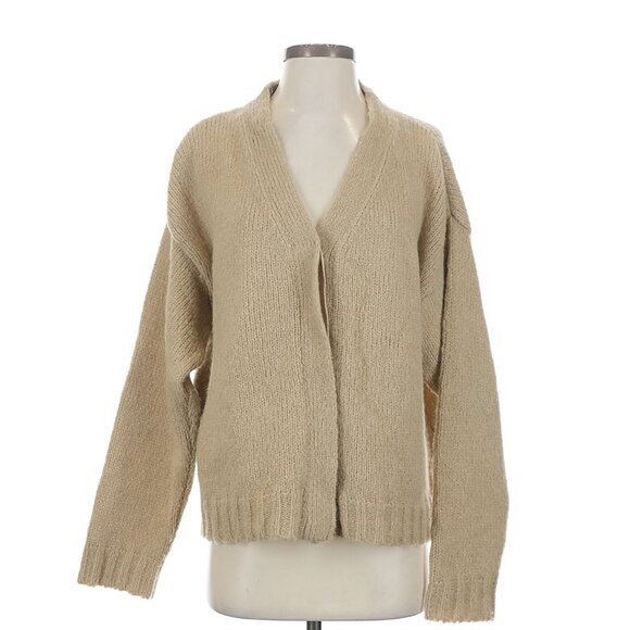 James Street Co. JS Oversized Cardigan in Wheat Small - Picture 2 of 5